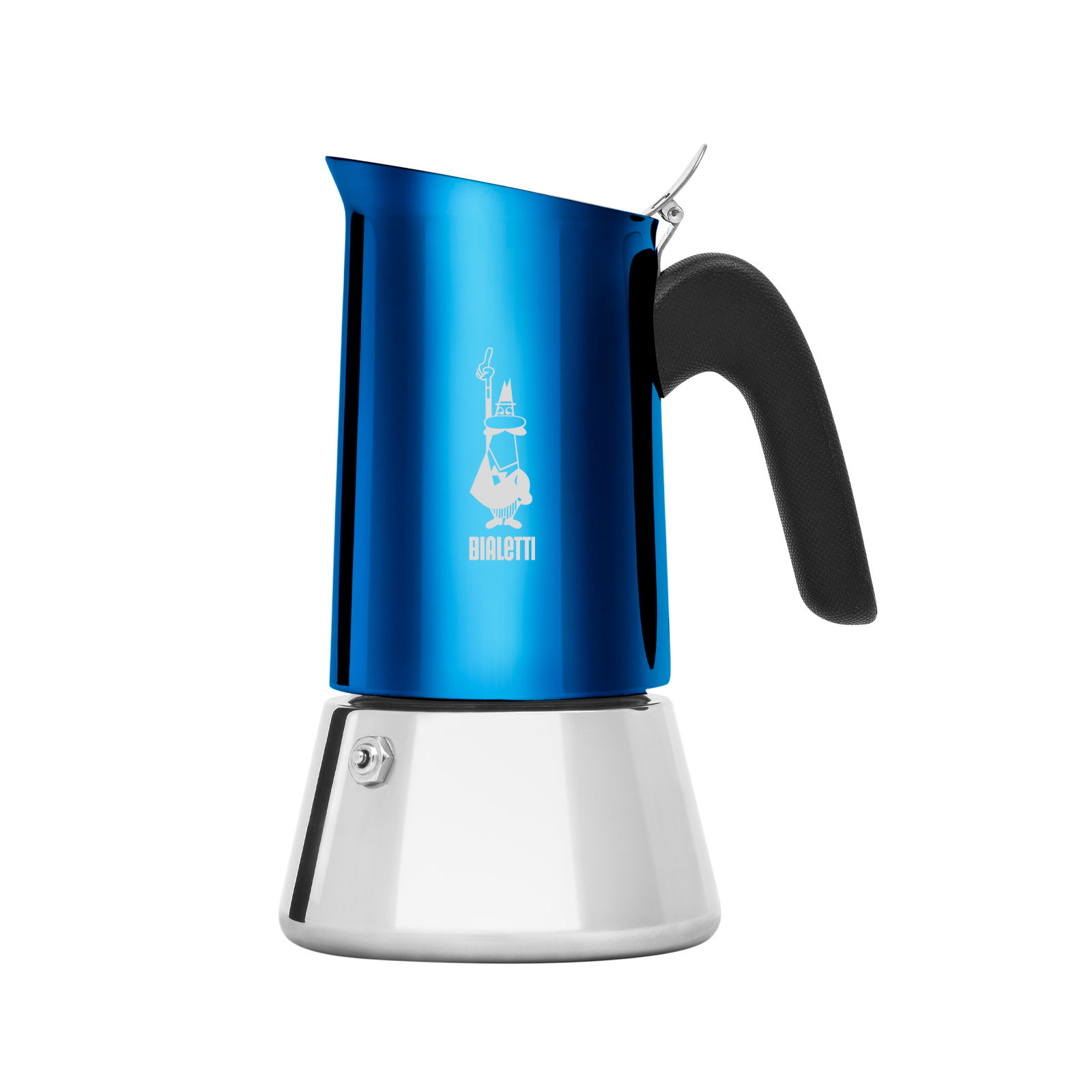 Bialetti Cafetera de Inducción y Clásica Italiana  - Venus color Plata en Acero Inoxidable 18/10,  distintos tamaños 2*, 4, 6, 10 Tacitas, Compatible con placas de inducción y hornillos de gas - Cafetera de Alta Calidad