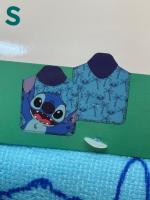 Poncho para Playa Piscina Stitch Azul Oficial 55x110cm infantil de microfibra para niños - details 3