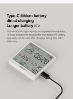 Sensor De Temperatura Y Humedad Electrónico WiFi Xiaomi Duka TH3 Recargable Inteligente Medidor Digital De Clima Globales Versión Disponible - details 5