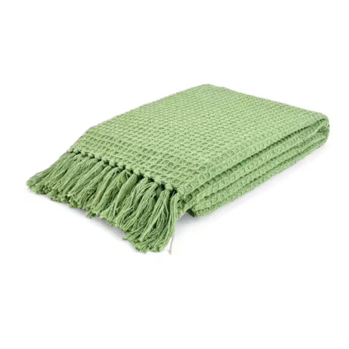 Dosantex Colcha Multiusos Waffle 100% Algodón - Azul Nórdico, Blossom, Antracita, Verde Menta, Ocre, Gris - 1