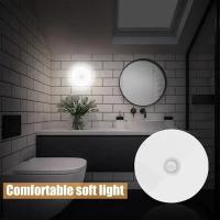 Lámpara Nocturna LED Con Sensor De Movimiento Recargable USB Base Magnética Para Cocina Dormitorio Iluminación De Pared Escaleras - details 2