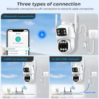Cámara De Seguridad IP 6K 12MP Con Zoom De 8X Y Lentes Triples Pantalla Dual Exterior WiFi Protección Del Hogar CCTV PTZ ICSEE - details 11