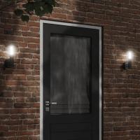 vidaXL Apliques de exterior 2 unidades acero inoxidable Color Negro,  Plateado, y mas - details 0