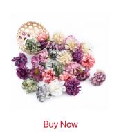 100 Piezas De Flores Artificiales Rosas De Seda Para Boda Decoración De Casa Plantas Falsas Para Pared Broche De Novia DIY - details 1