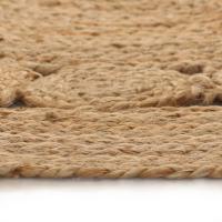 vidaXL Alfombra redonda con diseño yute trenzado Diámetro 90 cm,  120 cm,  150 cm y mas Alfombras de área  Alfombra de Piso para Sala de Estar Dormitorio Habitación Salón - details 1
