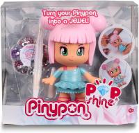 Pinypon Pop  Shine , Muñeca  de 17 cm para  Personalizar con 500 Cristales Brillantes de 7 Colores Diferentes, Famosa PNY57000 - details 0