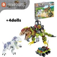 Bloques De Construcción Dinosaurio Jurassic Adventure Team Escena De Dinosaurios Rompecabezas Modelo Juguete Regalo Para Niños Y Adultos - details 0
