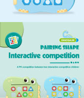 Juego Interactivo De Mesa Dinosaurs Collide Con Formas Geométricas Juguete Educativo Para Niños Entrenamiento De Pensamiento Y Educación Temprana Para Padres E Hijos - details 5