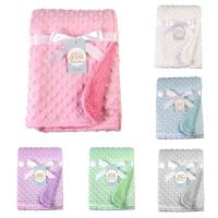 Manta Bebé 76*102CM Doble Capa Suave Térmica Para Recién Nacidos Envoltura De Baño Y Carrito De Bebé Abrazadera De Sueño Para Todas Las Estaciones - details 0