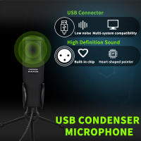 Micrófono De Juego USB Para Podcasts Y Videos Con Trípode Compatible Con PS4/PC Micrófono Condensador De Estudio - details 1