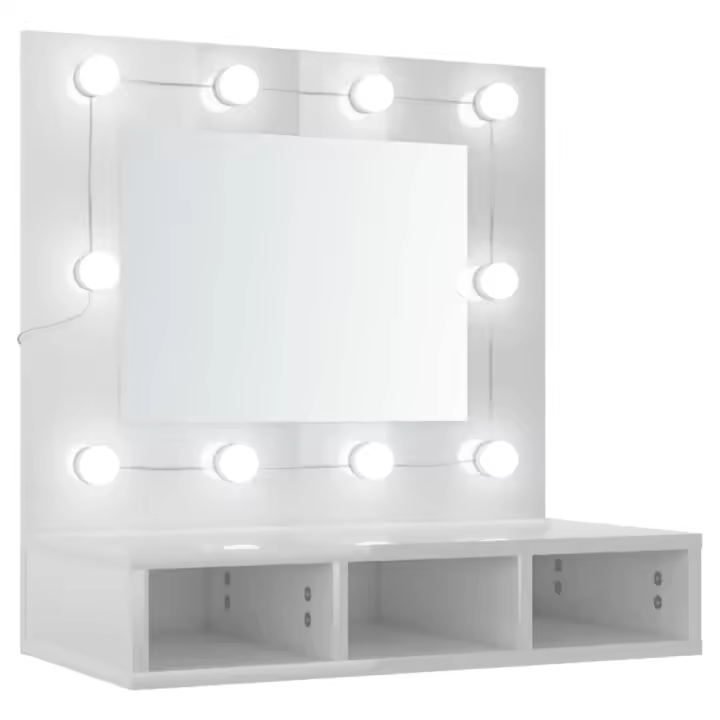 Muebl co Luz de Espejo LE Blanc brillante 60x31,5x6 cm - 1