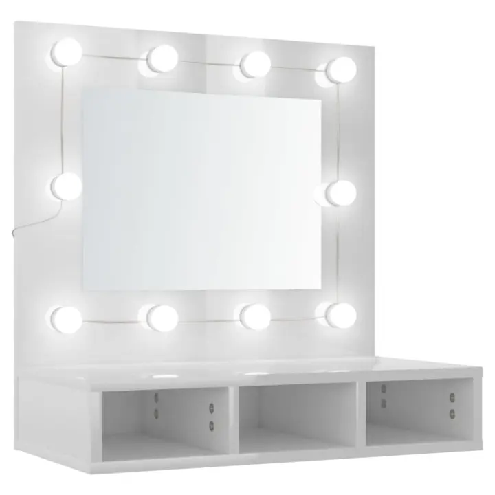 Muebl co Luz de Espejo LE Blanc brillante 60x31,5x6 cm - 1