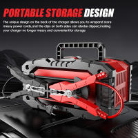 Cargador Automático Inteligente De Batería 12V/20A 24V/10A Maintener Para Coche Y Motocicleta Con Pantalla LCD AGM Y Ácido Plomo - details 10