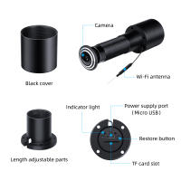 Cámara De Ojo De La Puerta Digital Elecpow 1080P WiFi 2.4G/5G Con Detección De Movimiento Seguridad Doméstica Sin Batería Compatible Con Tuya - details 13