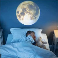 Lámpara De Noche Proyectora De Luna Y Planetas Recargable Iluminación Estelar Para Decoración De Habitación Infantil Luz LED Atmosférica - details 6