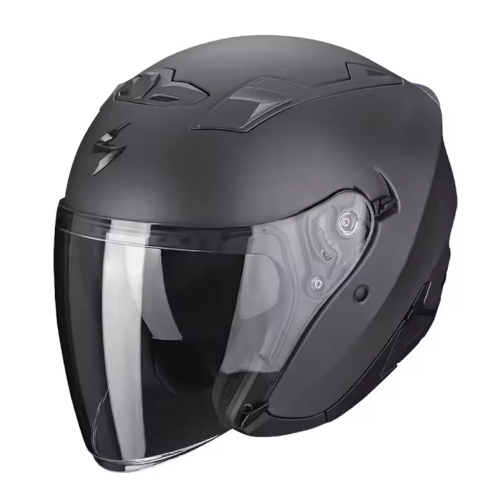Scorpion Casco Jet Exo-230 Solid Negro Adulto - 1