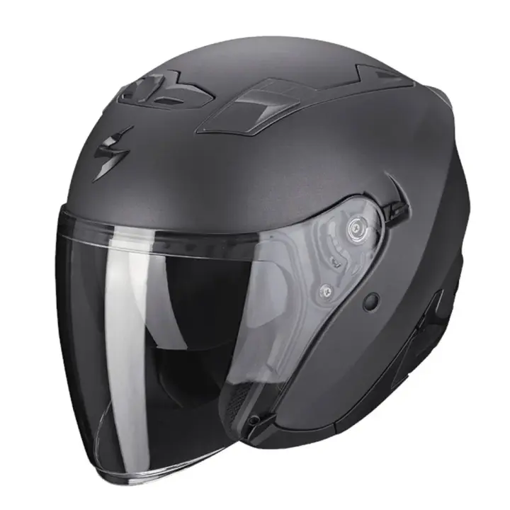 Scorpion Casco Jet Exo-230 Solid Negro Adulto - 1