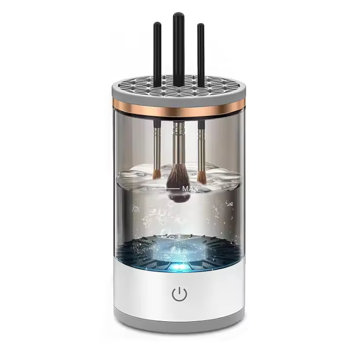 Kit de limpiezas automáticas para brozas de maquillaje Eléctricas, herramienta de maquillaje fácil de usar, Gift para Mamá, Novia y Novia - 1