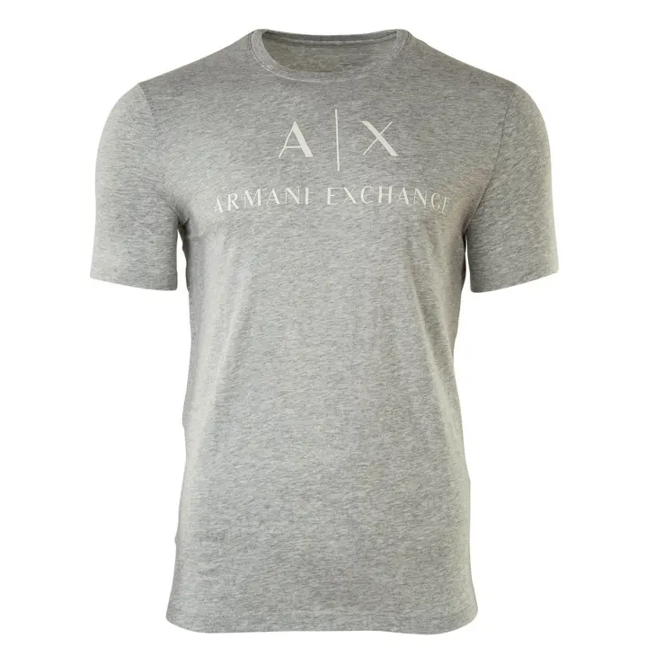 A|X ARMANI EXCHANGE camiseta de hombre - letra, cuello redondo, algodón stretch - 1