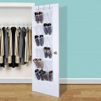 Organizador De Zapatos Colgante Con 24 Bolsillos Espacioso Ahorrador De Espacio Para El Hogar Material De Poliéster - details 1