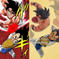 Figura De Acción Dragon Ball Z Goku Vs Vegeta 23cm PVC Coleccionable Regalo Para Fans De La Animación Japonesa Escala 1/6 - details 1