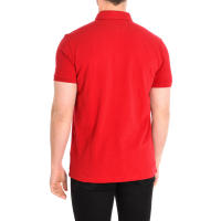 Café Coton-Polo manga corta y cuello de solapa RED para Hombre