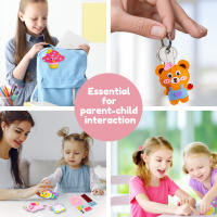 Kit De Costura DIY Para Niños 9/5 Piezas Conjunto De Manualidades De Animales Bonitos Para Crear Llaveros Y Adornos Hechos a Mano Regalos Para Principiantes - details 5