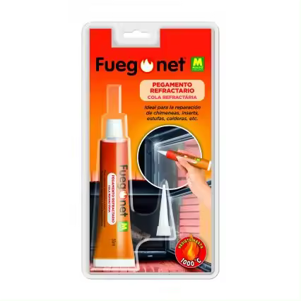 Pegamento Refractario Massó para Reparación de Chimeneas, Inserts, Estufas, Calderas, Etc. 50ml - 1