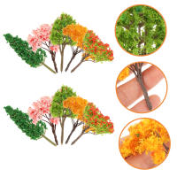 Set De 10 Árboles Miniatura Modelo De Plantas Artificiales Para Decoración Interior Escenografía De Edificios Y Ferrocarriles - details 4