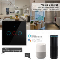 Interruptor De Pared Inteligente Wifi Tuya 1/2/3 Gang EU Con Control Remoto RF433 Compatible Con Alexa Y Google Home - details 2
