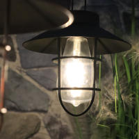 Lámpara Solar Externa Impermeable Vintage Para Jardín Patio Decoración De Navidad Iluminación Con Luces Solares De Metal Colgante - details 7