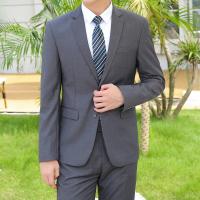Traje De Novio Italiano Estilo Slim Para Hombre Color Sólido Moda Negocios Traje De Boda Profesional Conjunto De Chaqueta Y Pantalones - details 6