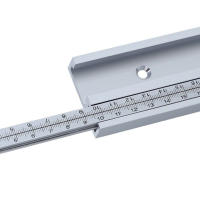 Track T De Aluminio Con Escala Para Carpintería Doble Corte Universal Con Agujeros De Montaje Prebostezados Ruta De Ranura T - details 5