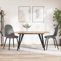 vidaXL Sillas de comedor 2 unidades terciopelo en color Rosa/Gris claro/Azul y más | cómodas modernas ergonómicas para comedor cocina salón hogar - details 1