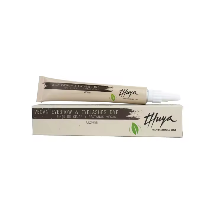 Thuya Vegan Eyebrow & Eyelashes Dye 14mL Coffee - Tinte para Cejas y Pestañas Marrón - Colorante Natural para Mirada Intensa - 1