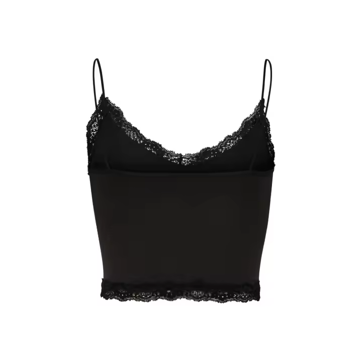 Only mod. 15190175 Top corto con detalle puntilla - 1