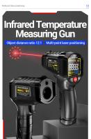 ANENG TH203 Termómetro Infrarrojo Industrial Inteligente Pantalla VA Color Inverso Medición De Temperatura -50~600℃ Herramienta De Prueba - details 1
