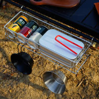 Estante De Aluminio Plegable Para Mesa De Camping Con Almacenamiento Y Red Mesh Colgante Expansión IGT Soporte Para Mesa Exterior - details 1