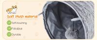 Nobleza Tunel para Gatos en Forma de S, Túnel de 2 vías para Interiores con 2 Agujeros y Bola suspendida Juguetes para Gatos, Tunel Plegable para Mascotas Juguete para Gato Conejo Hurones, L108 cm - details 7