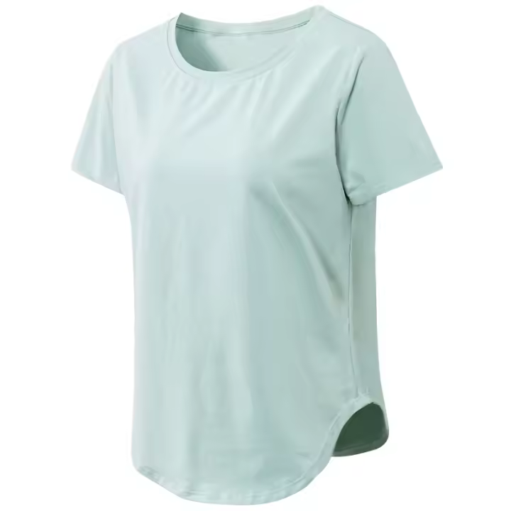 Top De Yoga Para Mujer Sólido Con Manga Corta Sudadera Deportiva Fitness Ropa De Gimnasio Casual Camiseta De Entrenamiento - 1