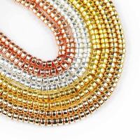 185pcs De Piedras Naturales Hematita En Color Rosa Oro 3X2mm Espaciadores Redondos Para La Creación De Joyas Pulseras DIY - details 2