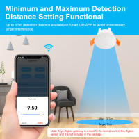 Sensor De Movimiento De Presencia Humana Tuya Smart Life ZigBee/Wifi 5.8G/24G Con Deteción De Luminosidad Y Distancia Para Alexa Google - details 5