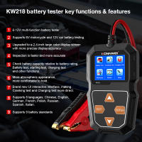 KONNWEI KW218 Analizador De Sistema De Batería Para Coche Y Motocicleta 12V 6V Prueba De Carga Y Arranque 2000CCA Herramientas Para El Automóvil - details 3