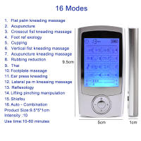 Estimulador Muscular Eléctrico Con 16 Modos Doble Canal EMS TENS Terapia Física Masajeador Corporal Electroestimulador Para Relajación - details 2