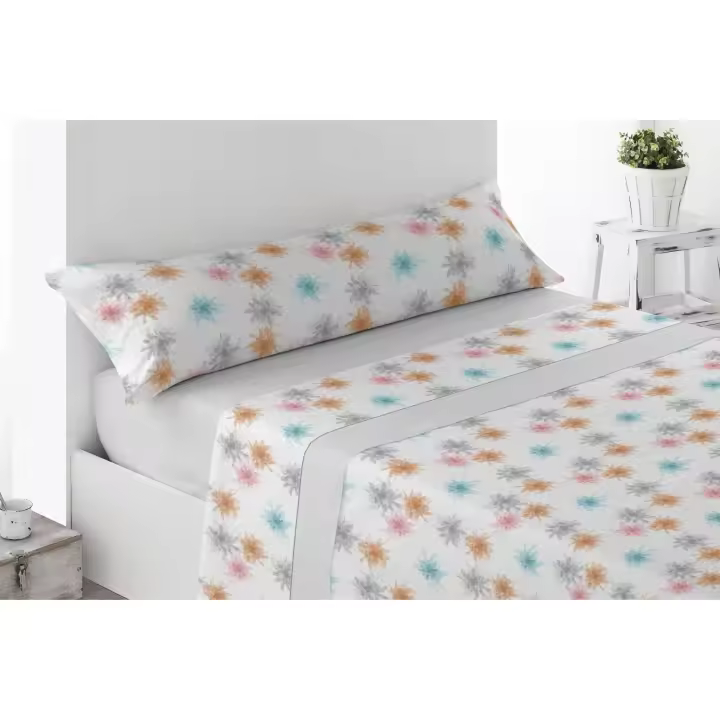 Noja - Juego de sábanas 3 piezas de poliéster ligeras - Energy Colors Textil-Hogar - 1