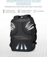 Mochila versátil y moderna para transportar tu portátil en el día a día, en viajes de negocios o en la oficina, con múltiples compartimentos para un amplio almacenamiento, Mochila viaje cabina avion 40x20x25-Cecodadi - details 7