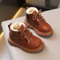 Botas De Cuero Para Niños Y Niñas Estilo Británico Con Diseño De Cierre De Cremallera Y Antideslizante Adecuadas Para Invierno Y Todas Las Estaciones - details 2