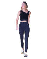 Sujetador Deportivo Mujer  Negro Top Lux Deporte Yoga Running Gym Ditchil - details 2