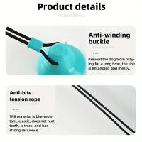 Juguete Interactivo Para Perros Con Ventosa Y Sonido Alimentos Durable Bola De Goma Para Entrenamiento Juego De Lógica Y Tirar - details 1
