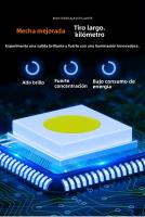 Lámpara De Cara COB LED Potente Con Sensor Luz De Trabajo Recargable Tipo-C Impermeable Para Camping Pesca Y Búsqueda - details 2